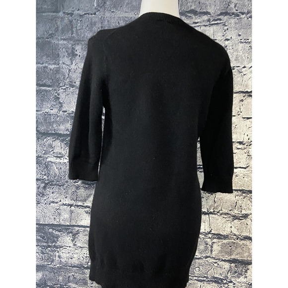 Vince Sweater Womens XS Black 100% Cashmere Crewneck Pullover Soft Knit Classic - Picture 3 of 14